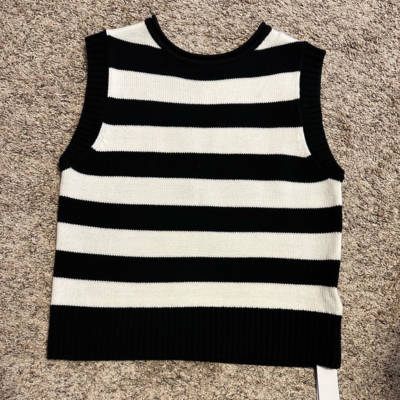 NWT 525 XS Reversible Striped Sweater Vest - Picture 4 of 5